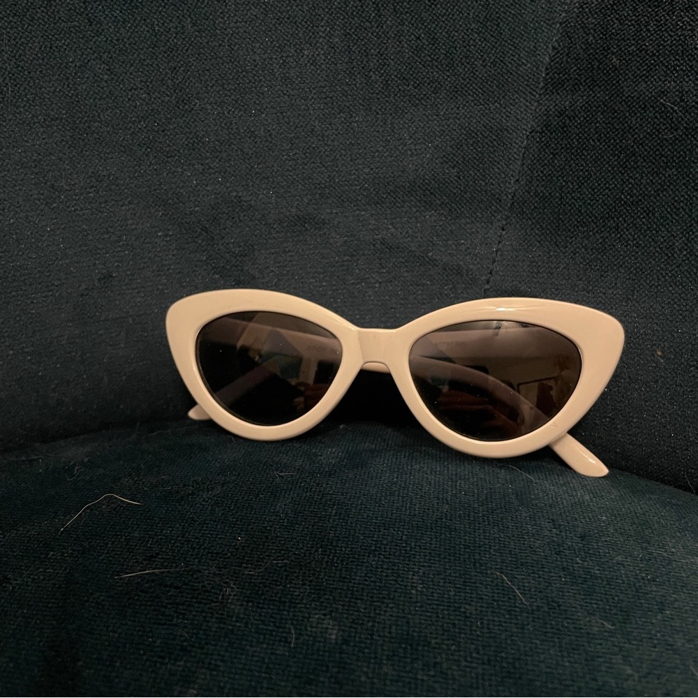 White Cat Eye Sunglasses